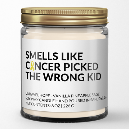 Unravel Hope Fundraiser Candle
